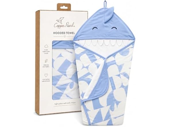 Copper Pearl Hooded Bath Towels Premium Knit