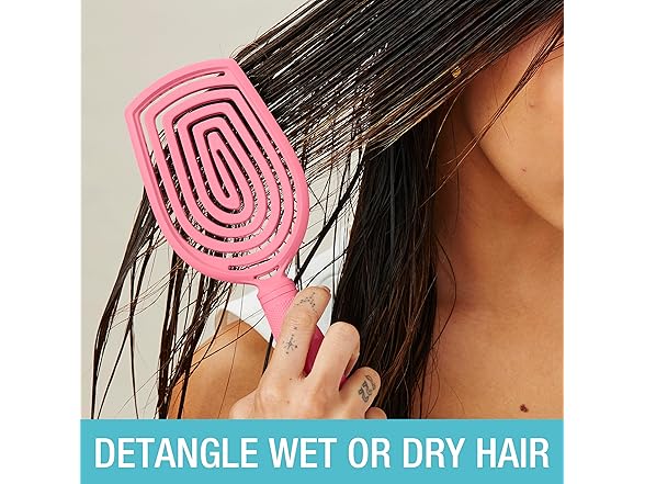 Conair Scalp Care Detangling hairbrush Pink Pulse