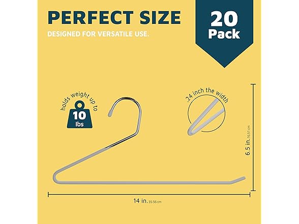 Lifemaster Metal Pants Hanger Set- 20Pcs