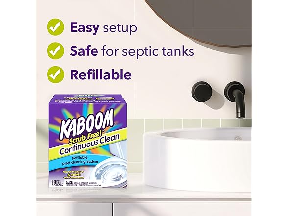 Kaboom Kaboom Scrub Free! Toilet Bowl Cleaner S