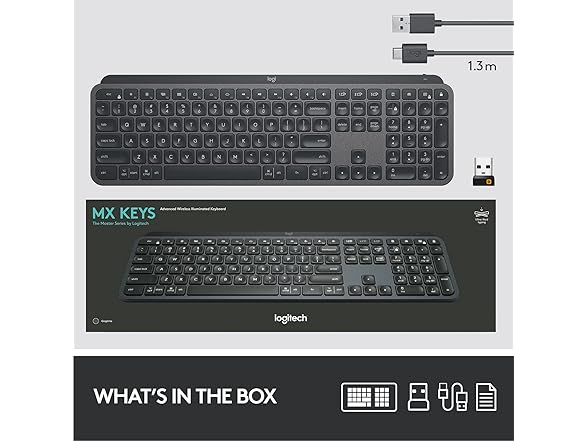 Logitech MX Keys Illuminated Wireless Keyboard