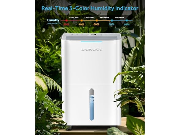 Dravonic 1500 Sq.Ft Dehumidifier
