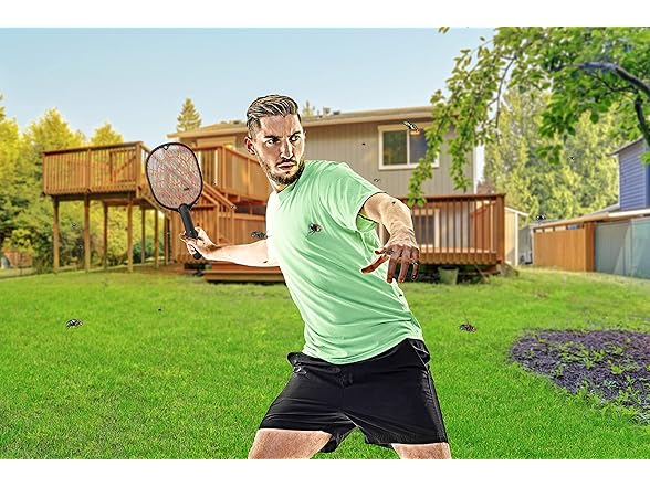 BLACK+DECKER Bug Zapper Racket – Electric Fly Swatter