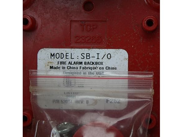 Fire Lite Alarms SB-I/O Red Fire Alarm