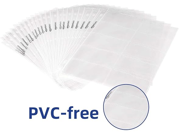 Amazon Basics Business Card Protector Pages, Pack of 500