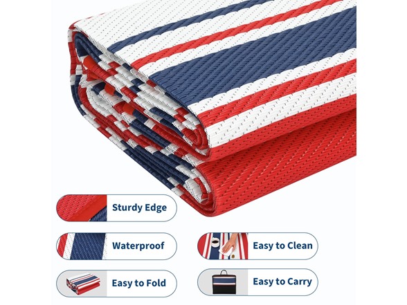 GarveeHome Outdoor Rug Mat for Patio