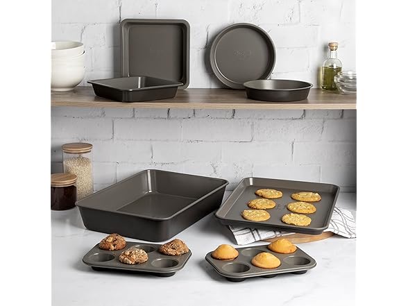 Goodful 8pc Bakeware Set Graphite