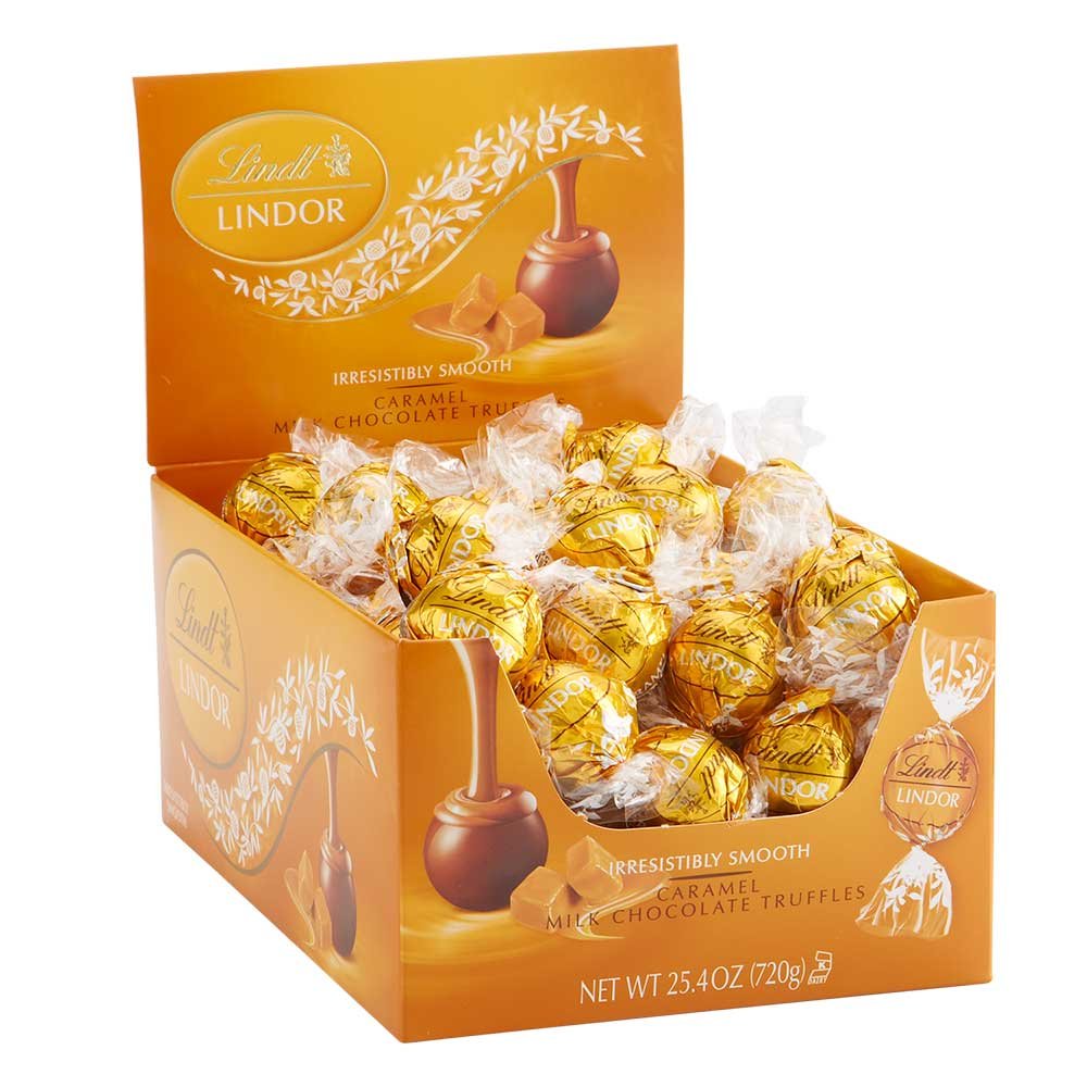 Lindt LINDOR Caramel Milk Truffles 60ct - Gallery 4