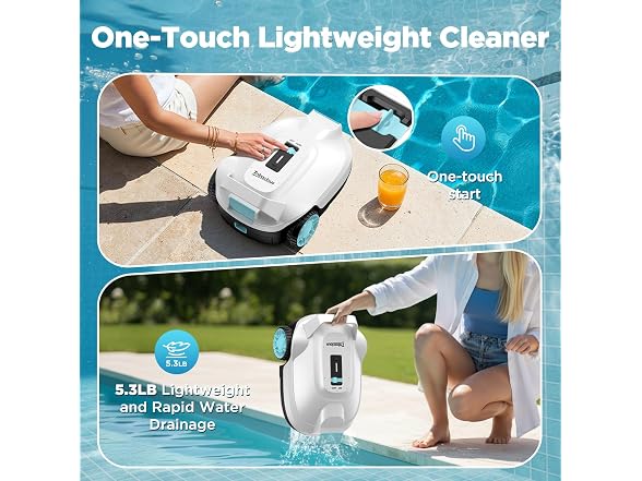 Tnbacious Cordless Robotic Pool Vacuum