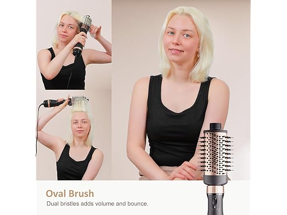 DAILYLIFE Blow Dryer Brush with 5 Attachments