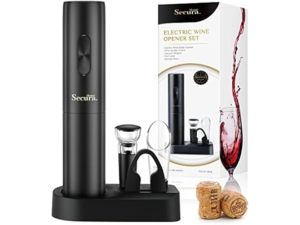 Secura Electric Battery Operated Wine Opener