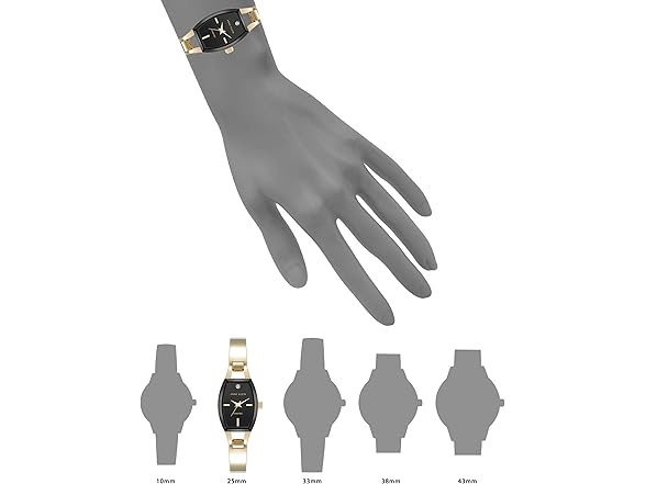 Anne Klein Women's Genuine Diamond Dial Bangle Watch (Open Box)