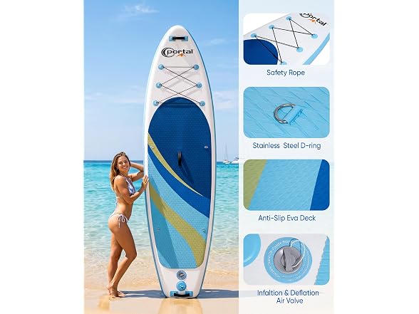 PORTAL SUP Inflatable Paddle Board for Adults 10'6''