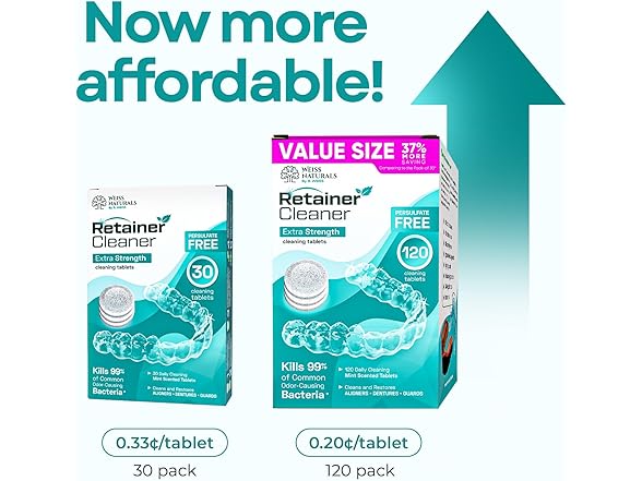 Weiss Naturals Retainer Cleaner Tablets