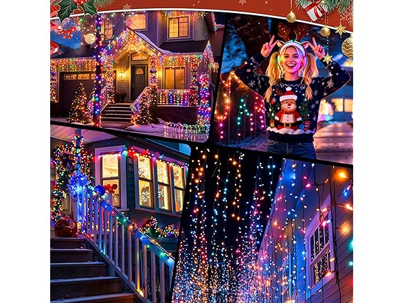 Brightever Solar String Lights for Outside, 2-Pack