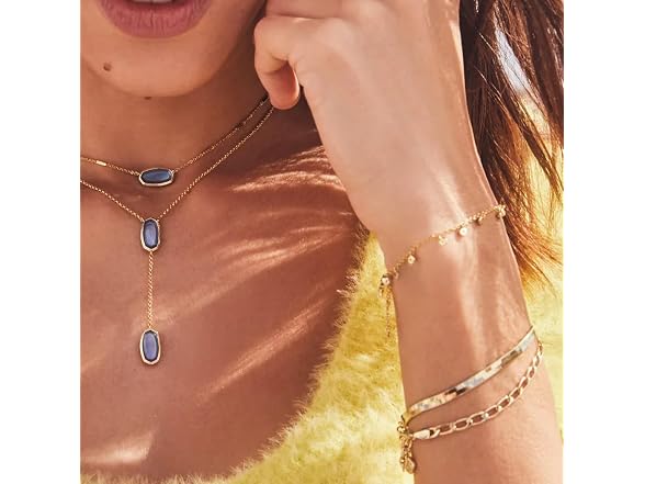 Womens Kassie Set of 3 Chain Bracelets