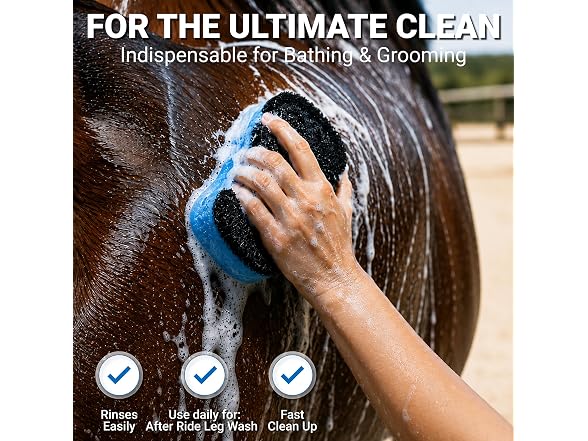 Epona April Power Shower Horse Sponge Blue