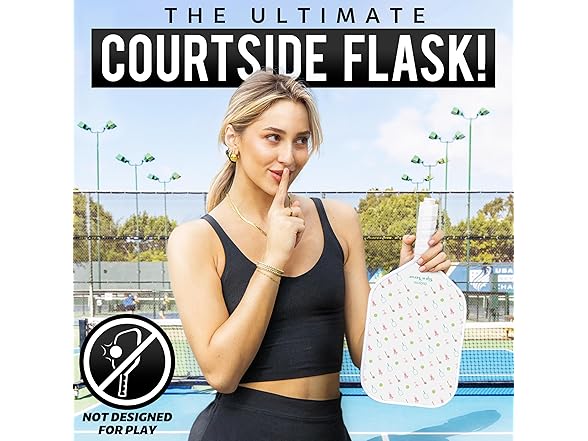GoSports Hidden Flask Pickleball Paddle 20oz