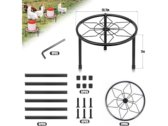 Metal Stand for Chicken Feeder/Waterer