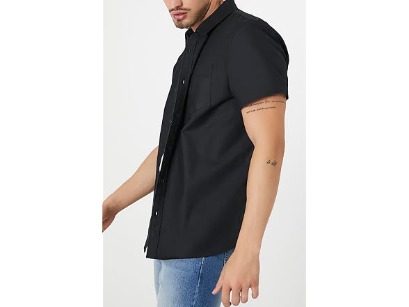 Forever 21 (L) Short-Sleeve Oxford Shirt