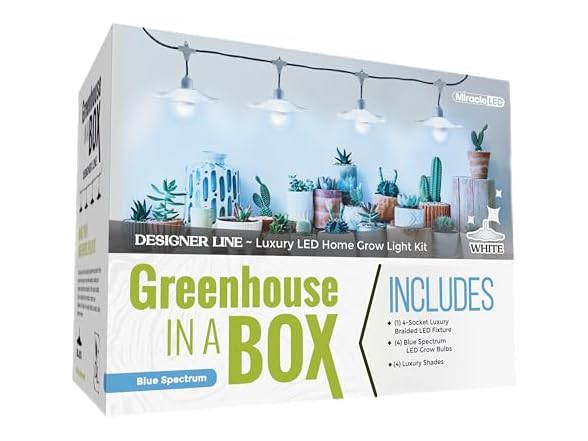 Grow Light 4-Socket White Blue 4KK