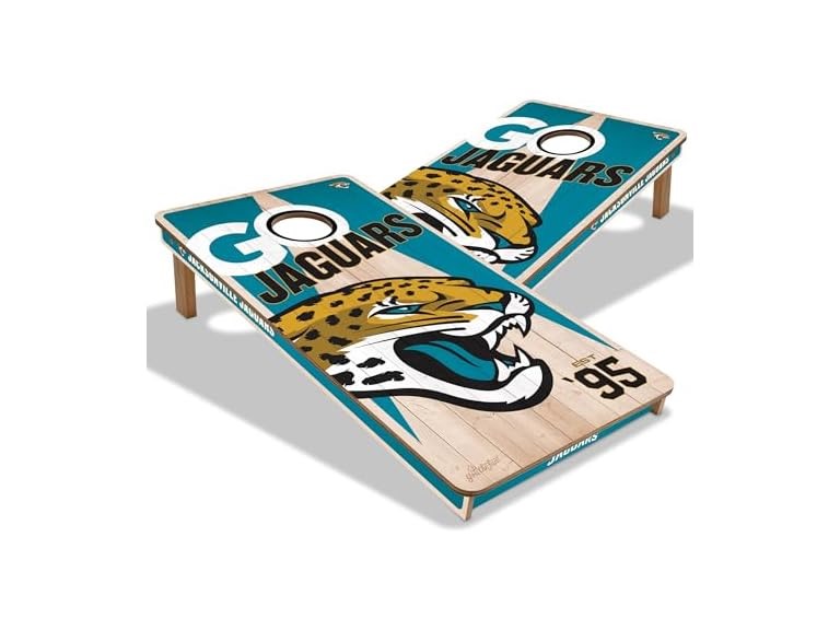 JAGUARS Pro Wood Cornhole Game (2x4)