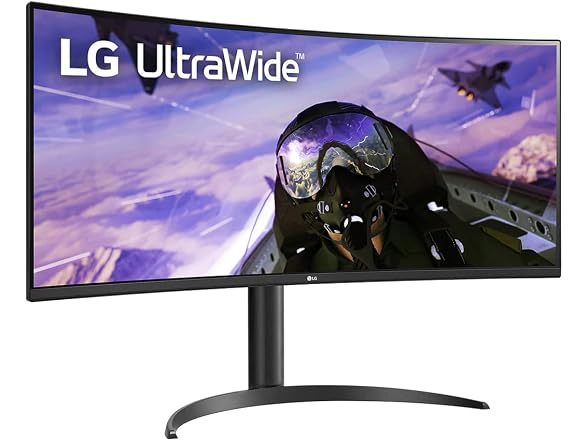 LG 34BP65C-B 34" 21:9 160 Hz FreeSync Curved VA Monitor