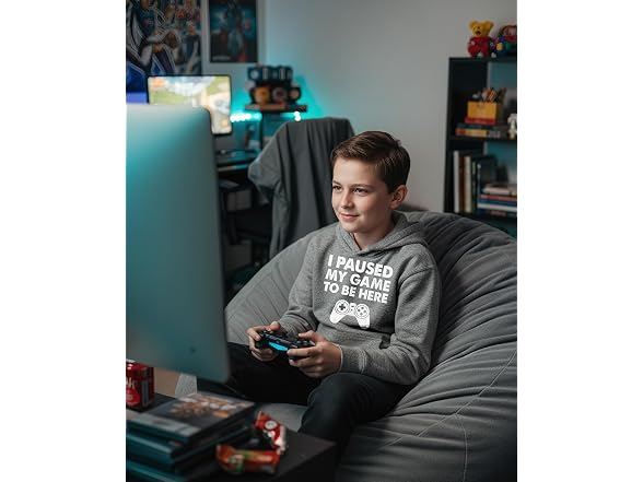 Tstars (L) I Paused My Game Be Here Funny Hoodie