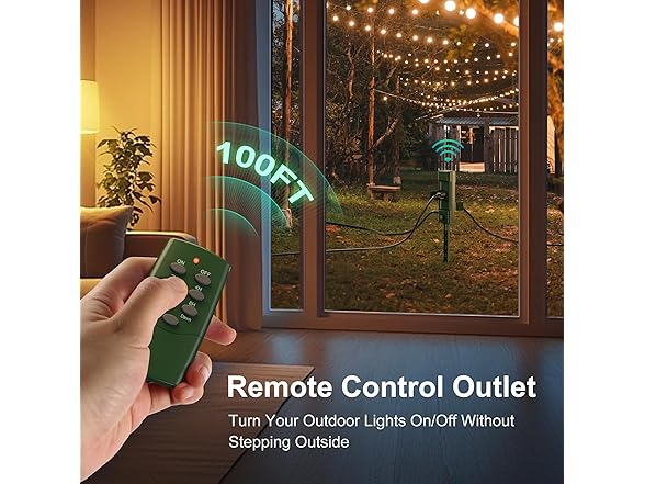 BN-LINK Outdoor Power Stake Timer 25FT