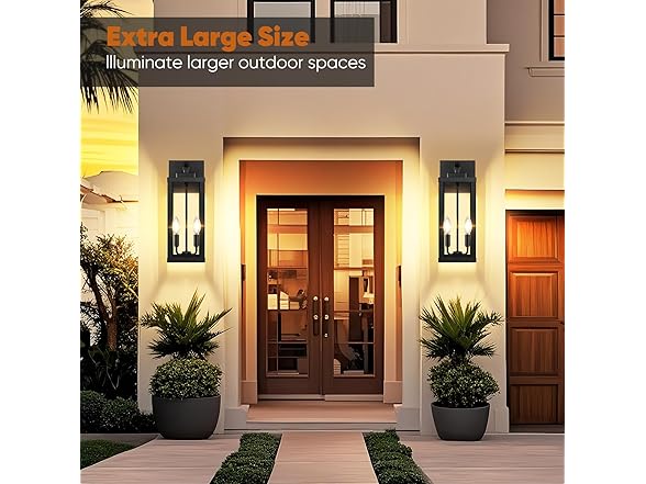BesLowe 18” Motion Sensor Outdoor Lights