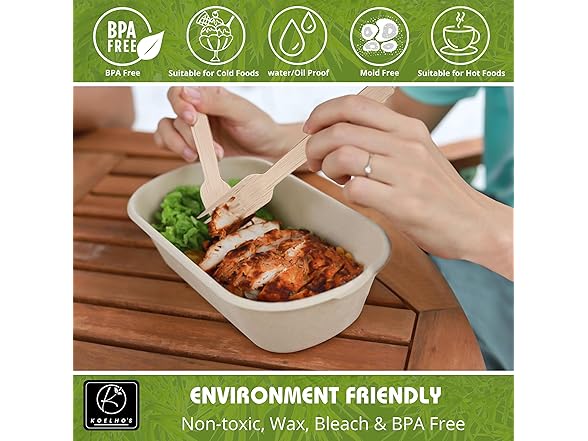 KOELHO'S Bamboo Cutlery Set 24