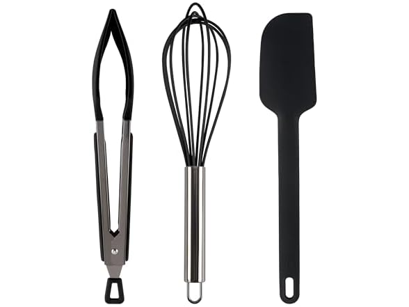 Black 3-Piece Utensils