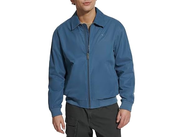 Dockers Men Micro Twill Golf Bomber Jacket