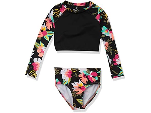 Tropical Dance Crop Black