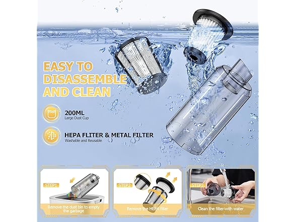 JONYJ Handheld Vacuum Cleaner