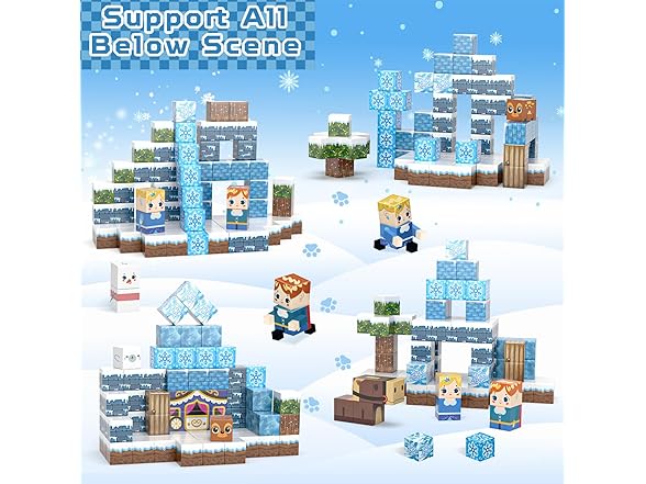 100PCS Magnetic Blocks