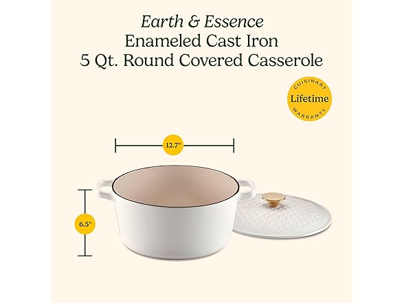 Cuisinart, Earth & Essence 5 Qt. Casserole with Cover 