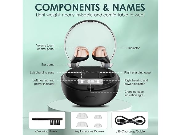 Earhance Digital Hearing Aids for Seniors 