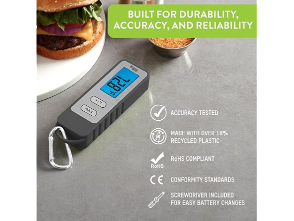 Taylor TruTemp Compact Digital Folding Meat Thermometer