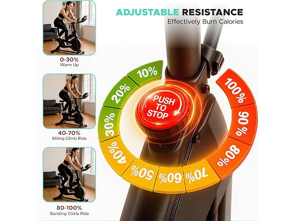 X-RUSH Stationary Exercise Bike