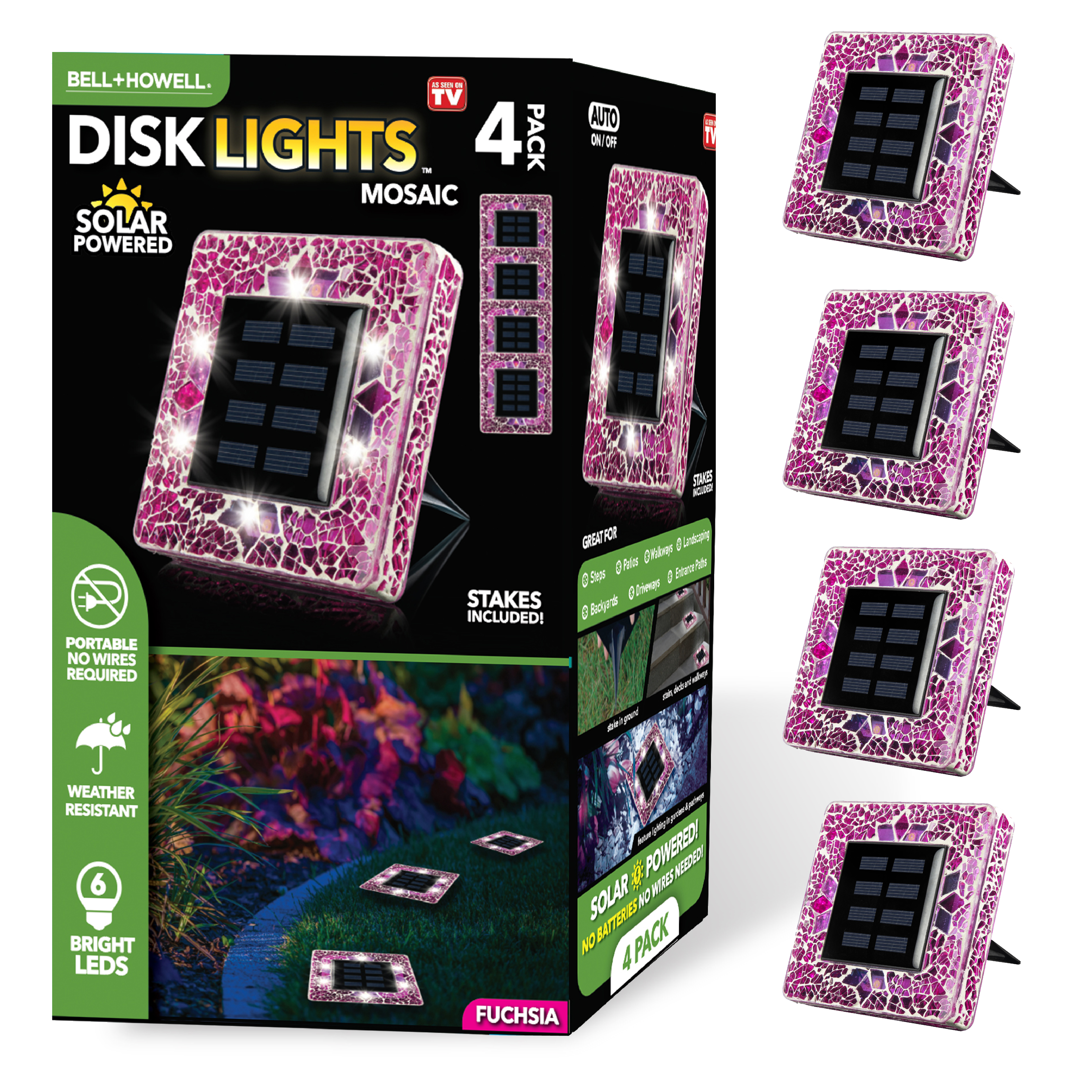 4Pack Mosaic Disk Light - Gallery 30