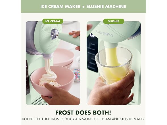GreenPan Frost Ice Cream Maker & Slushie Machine