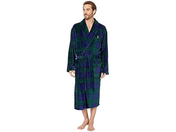 Polo Ralph Lauren (L) Microfiber Plush Long Robe