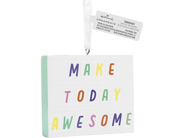 Hallmark Make Today Awesome Letter Board Ornament