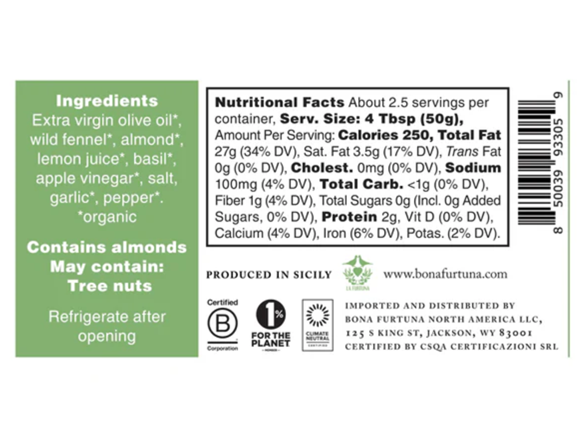 (4pk) Bona Furtuna Organic Pestos Variety