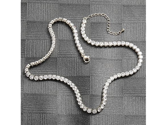 Episkeyk Tennis Necklace CZ Gold 16"