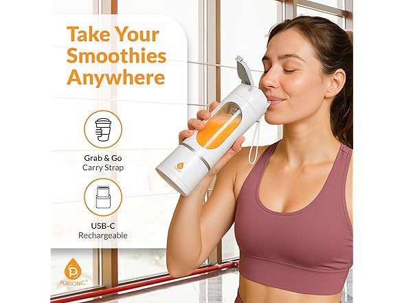 Pursonic Portable Juicer & Blender Cup