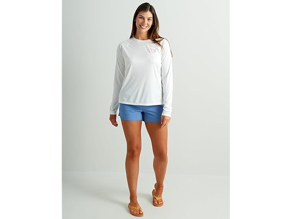 HUK Womens Pursuit Patterned Crew (XS)