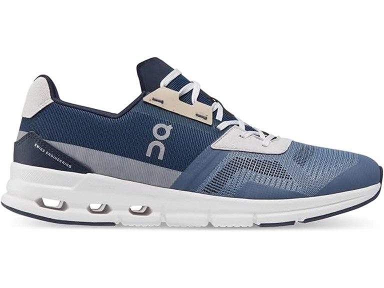 On Running Cloudrift Men's Shoes Metal/Navy Size 7