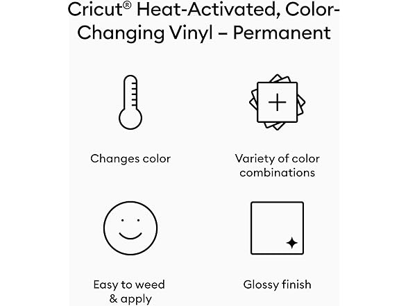 Cricut Heat-Activated, Color-Changing Vinyl